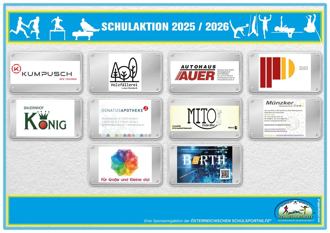 Sponsoren &Ouml;sterreichische Schulsporthilfe